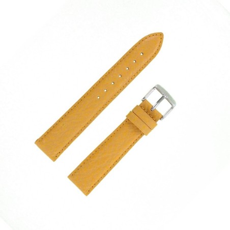 Bracelet Montre 18mm Jaune en Requin Véritable Doublé Requin Véritable