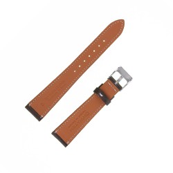 Bracecelet de Montre 18mm Marron en Cuir Véritable Fait Main
