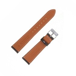 Bracelet de Montre 20mm Marron en Cuir Véritable Fait Main