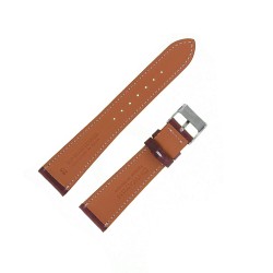 Bracelet de Montre 20mm Bordeaux en Cuir Véritable Fait Main
