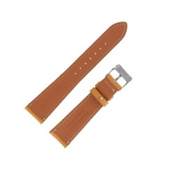 Bracelet de Montre 20mm Jaune en Cuir Véritable Fait Main