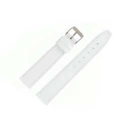 Bracelet Montre 18mm blanc en Cuir Vernis