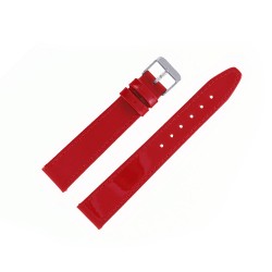 Bracelet Montre 18mm Rouge en Cuir Vernis