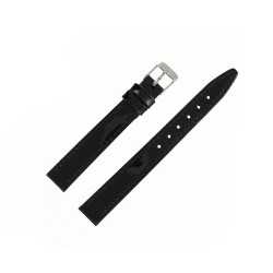 Bracelet Montre 14mm Noir en Cuir Vernis