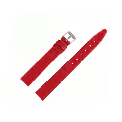 Bracelet Montre 14mm rouge en Cuir Vernis