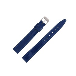 Bracelet Montre 14mm Bleu en Cuir Vernis