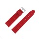 Bracelet de montre 22mm Rouge en Cuir de Veau Gaufré Alligator