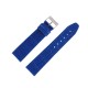 Bracelet de montre 22mm Bleu Azur en Cuir de Veau Gaufré Alligator
