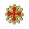 Magnet de la Croix Occitane en Métal de Fabrication Artisanale