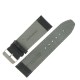 Bracelet de Montre 26mm Noir en Cuir Véritable EcoCuir Fabrication Artisanale
