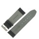 Bracelet de Montre 28mm Noir en Cuir Véritable EcoCuir Fabrication Artisanale