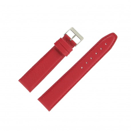 Bracelet de Montre 20mm Rouge en Cuir Véritable EcoCuir Fabrication Artisanale