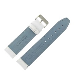 Bracelet de Montre 22mm Blanc en Cuir Véritable EcoCuir Fabrication Artisanale