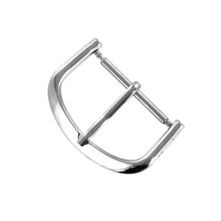 Boucle Fermoir 20mm en Métal Chromé Remplacement Bracelet Montre