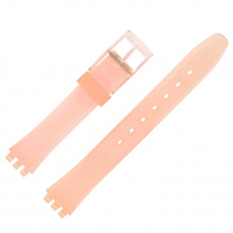 Bracelet de Montre 12mm Orangé Alternatif Adaptable pour montre Swatch P38 Ladies