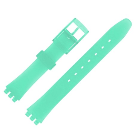 Bracelet de Montre 12mm Vert Alternatif Adaptable pour montre Swatch P38 Ladies