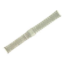Bracelet de Montre 18mm en Acier Boucle coulissante de sureté