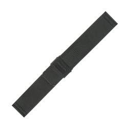 Bracelet de Montre 22mm Noir Maille Milanaise Acier Rowi-Fixoflex®