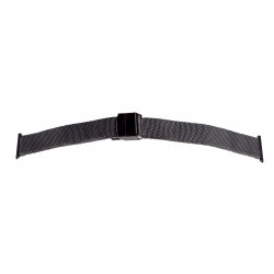 Bracelet de Montre 22mm Noir Maille Milanaise Acier Rowi-Fixoflex®