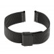 Bracelet de Montre 24mm Noir Maille Milanaise Acier Rowi-Fixoflex®