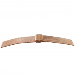 Bracelet de Montre 20mm Rose Gold Maille Milanaise Acier Rowi-Fixoflex®