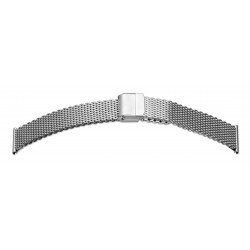 Bracelet de Montre 22mm Argenté Mesh Maille Milanaise Acier Inoxydable ROWI FIXOFLEX 