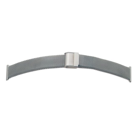 Bracelet de Montre 16mm Argenté Maille Milanaise Acier Rowi-Fixoflex