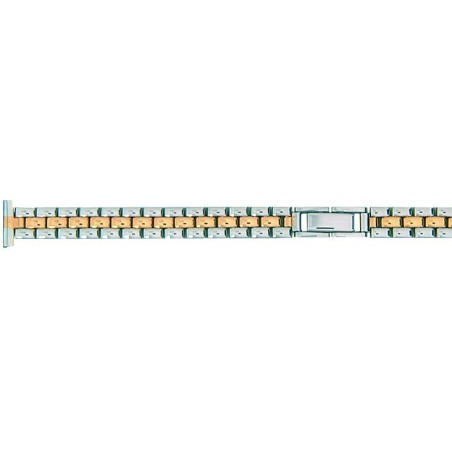 Bracelet de montre 12mm Acier PVD Bicolore Fermoir invisible Rowi