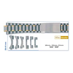 Bracelet de Montre Multi Anses 18-20-22mm Acier Inoxydable
