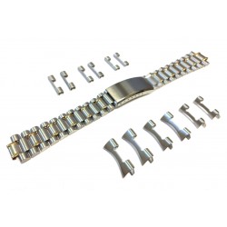 Bracelet de Montre Multi Anses 18-20-22mm Acier Bicolore Inoxydable ROWI FIXOFLEX