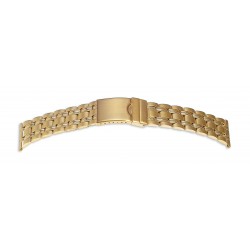 Bracelet de Montre 22mm en Acier Gold Inoxydable ROWI FIXOFLEX 