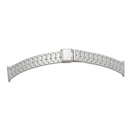 Bracelet de montre 20mm en Métal et PVC avec Boucle déployante de Sureté