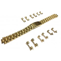 Bracelet de montre Muti Anses 12-14 et 16mm en Acier Gold Rowi Made In Germany