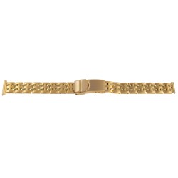 Bracelet de montre Muti Anses 12-14 et 16mm en Acier Gold Rowi Made In Germany
