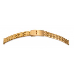 Bracelet de montre Muti Anses 12-14 et 16mm en Acier Gold ROWI FIXOFLEX 