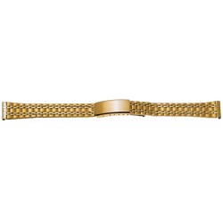 Bracelet de Montre 16mm en Acier Gold Inoxydable ROWI FIXOFLEX 