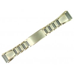 Bracelet de Montre 20mm Métal et PVC Gris