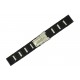 Bracelet de montre 20mm en Métal et PVC Noir avec Boucle déployante de Sureté