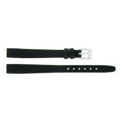 Bracelet 10mm Noir pour Montres à Anses Soudées en Cuir Véritable de Buffle