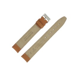 Bracelet de Montre 18mm Marron Doré Extra Long en Cuir Fabrication Artisanale
