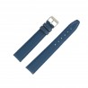 Bracelet de Montre 18mm Bleu Europe Extra Long en Cuir Fabrication Artisanale