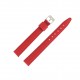 Bracelet de Montre 14mm Rouge Extra Long en Cuir Fabrication Artisanale