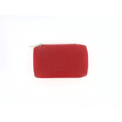 Trousse à Manucure en Cuir Rouge Grainé Beluga Windrose