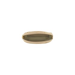 Porte-Monnaie Porte-Clés Beige en Cuir Véritable