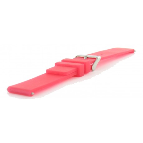 Bracelet Montre 18mm Rouge Silicone Rubber Anallergique