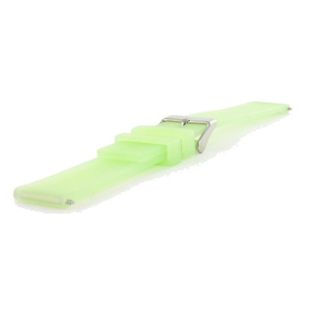 Bracelet de Montre 18mm Vert en Silicone Rubber