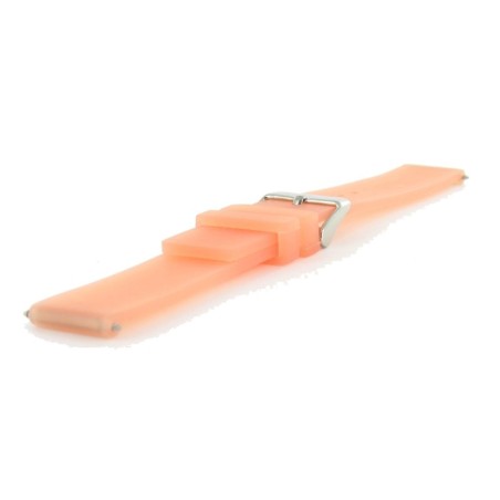 Bracelet de Montre 18mm Orange en Silicone Rubber