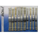 Assortiment de 10 Bracelets Fermoirs en Acier Bicolor de 12 à 22mm ROWI FIXOFLEX