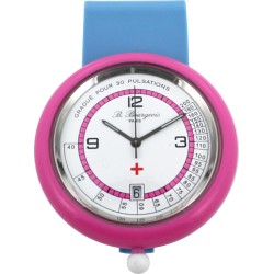 Montre Infirmière Plastique Rose à CLIP Fabrication Française