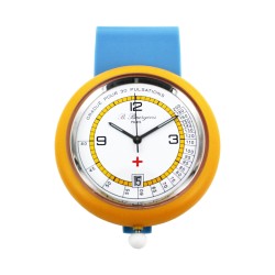 Montre Infirmière Plastique Orange à CLIP Fabrication Française